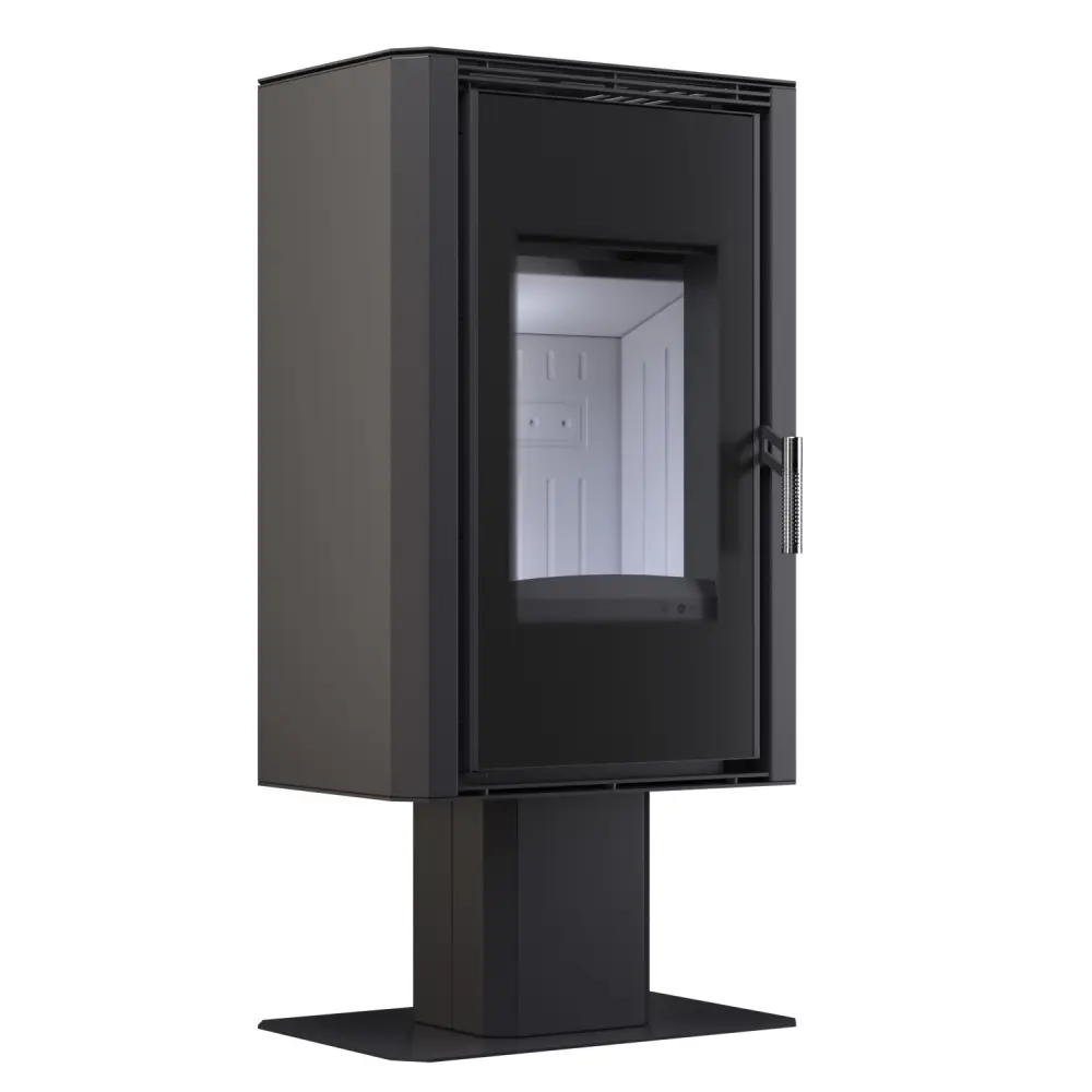 Стальная печь - камин BOKAR Aston FD 4380 ( 9,0 кв ) white ceramatex