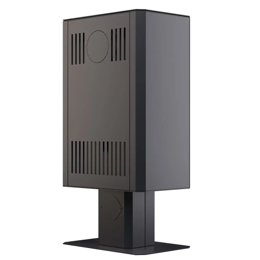 Стальная печь - камин BOKAR Aston FD 4380 ( 9,0 кв ) black ceramatex