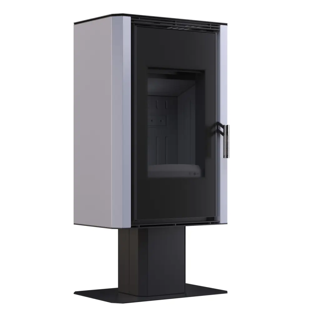 Стальная печь - камин BOKAR Aston FD 4380 ( 9,0 кв ) black ceramatex