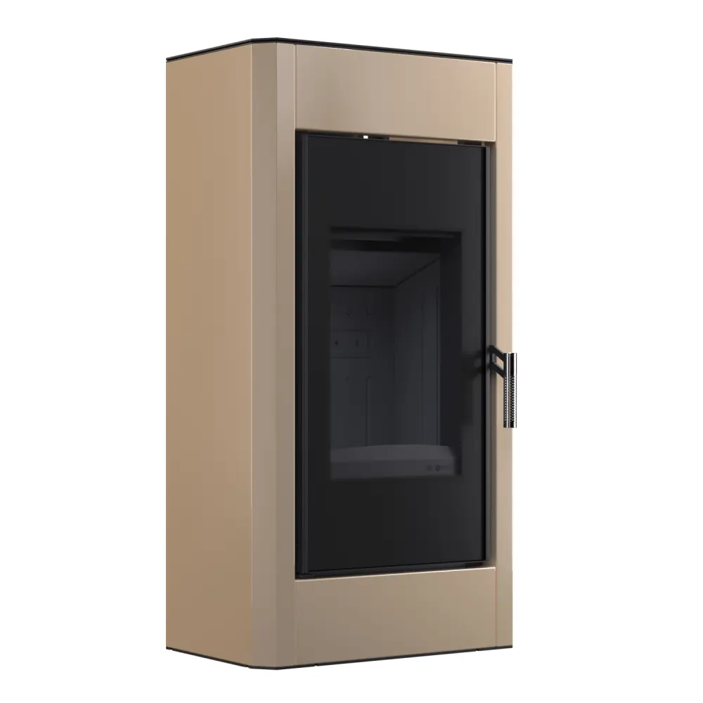 Стальная печь - камин BOKAR Aston ST 4380 ( 9,0 кв ) black ceramatex