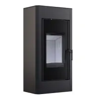 Сталева піч - камін BOKAR Aston ST 4380 ( 9,0 кв ) White ceramatex