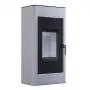 Стальная печь - камин BOKAR Aston ST 4380 ( 9,0 кв ) White ceramatex