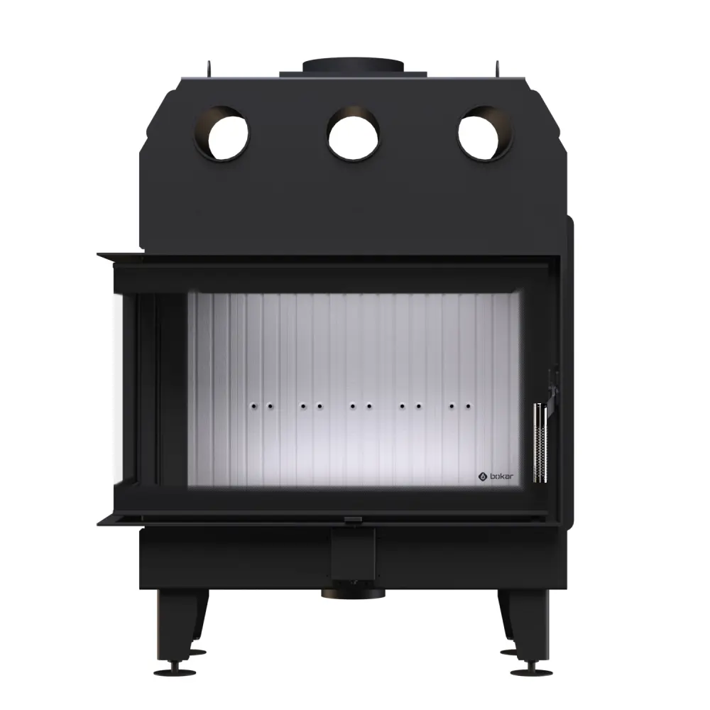 Каминная топка угловая BOKAR 855047 L (17,0 кв) white ceramatex