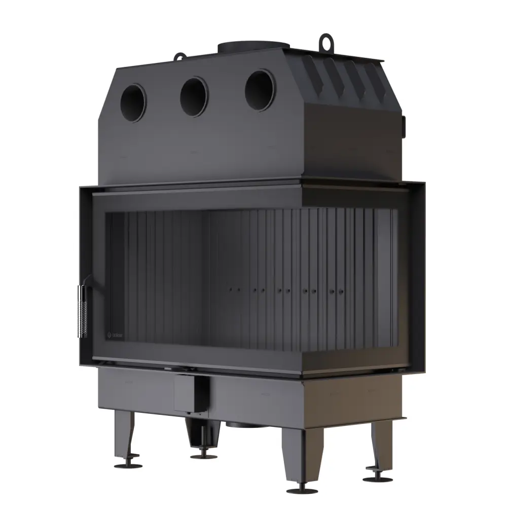 Каминная топка угловая BOKAR 855047 R (17,0 кв) black ceramatex