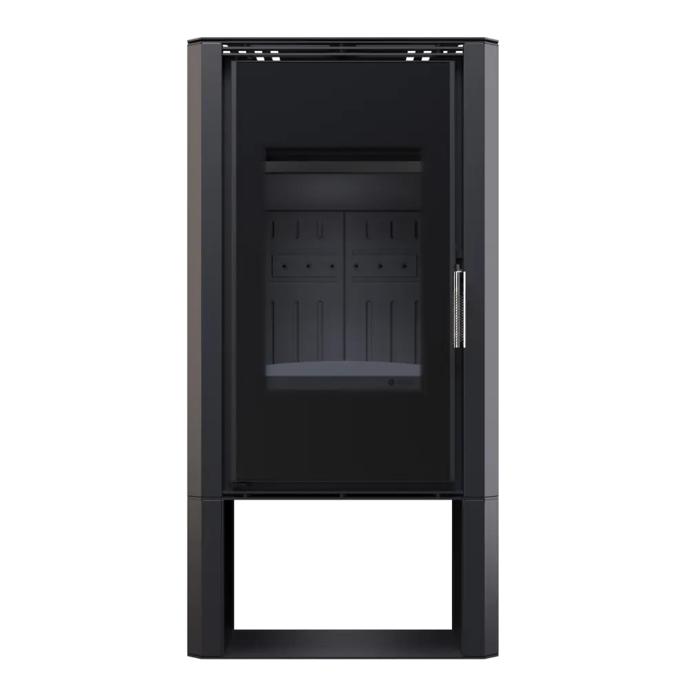 Стальная печь - камин BOKAR Aston WD 4380 ( 9,0 kW ) black ceramatex