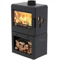 Чугунная печь-камин на дровах Nevada 14 кВт Ravan