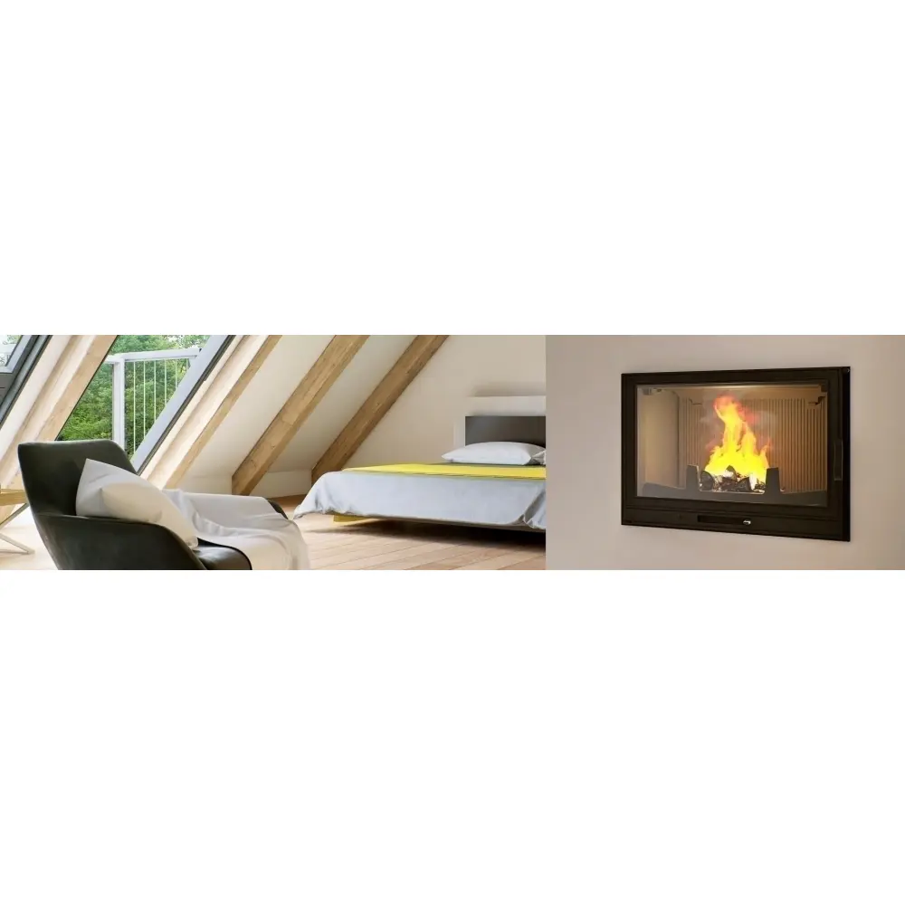 Чугунная каминная топка NORDFLAM LA BRAISE LB 700 PIROLIZA