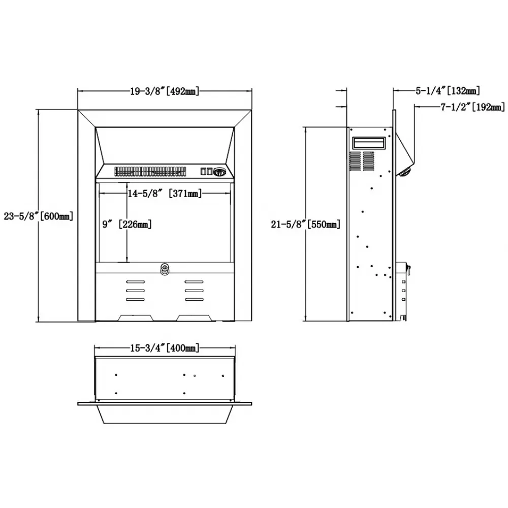 Электрокамин AFLAMO DEXTER SILVER