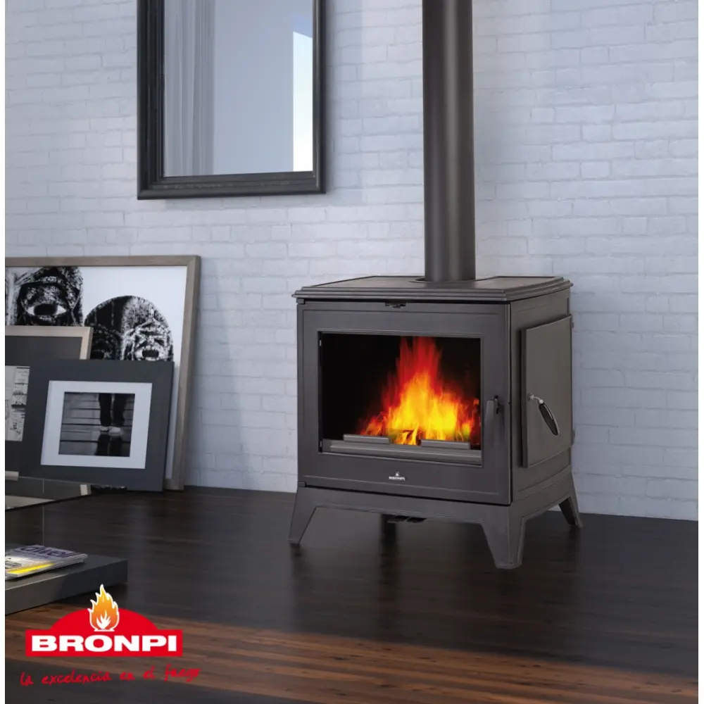 Чугунная печь камин BRONPI DERBY 14