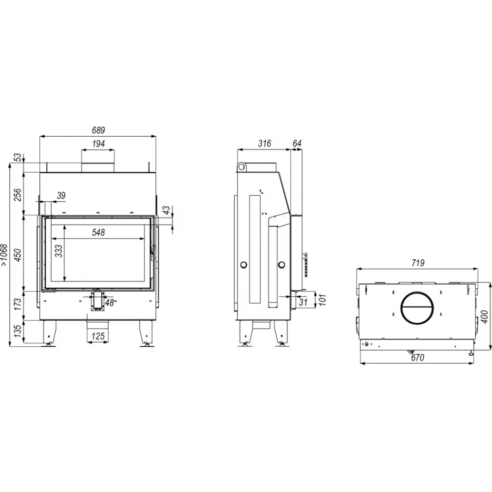 Каминная топка DEFRO HOME IMPULS SM