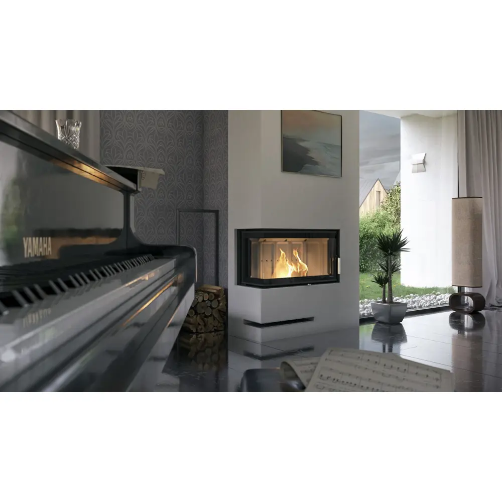 Каминная топка угловая DEFRO HOME INTRA SM BL SLIM