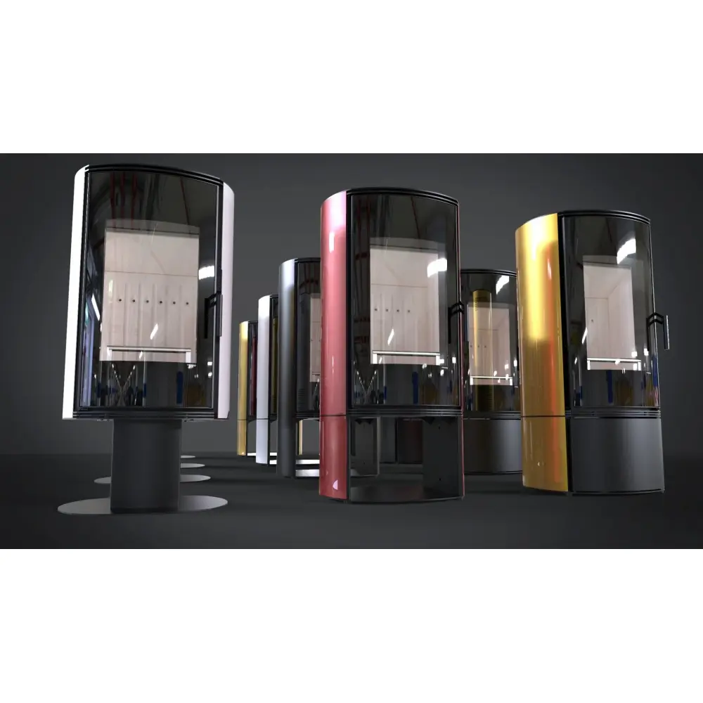 Стальная печь камин DEFRO HOME ORBIS чорный