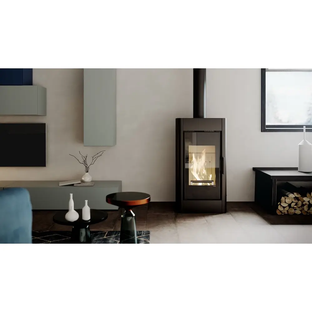 Стальная печь камин DEFRO HOME SOLUM Black