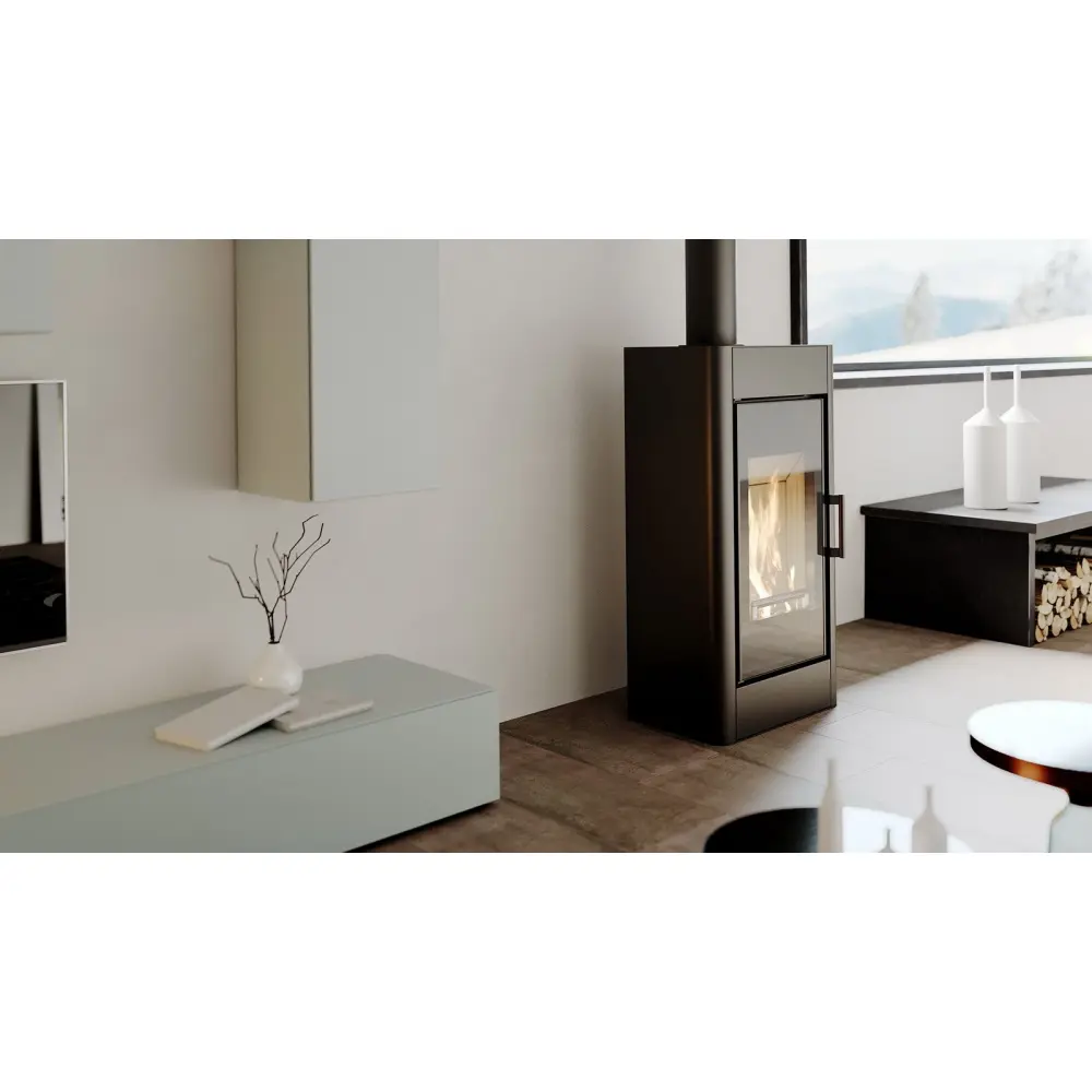 Стальная печь камин DEFRO HOME SOLUM Black