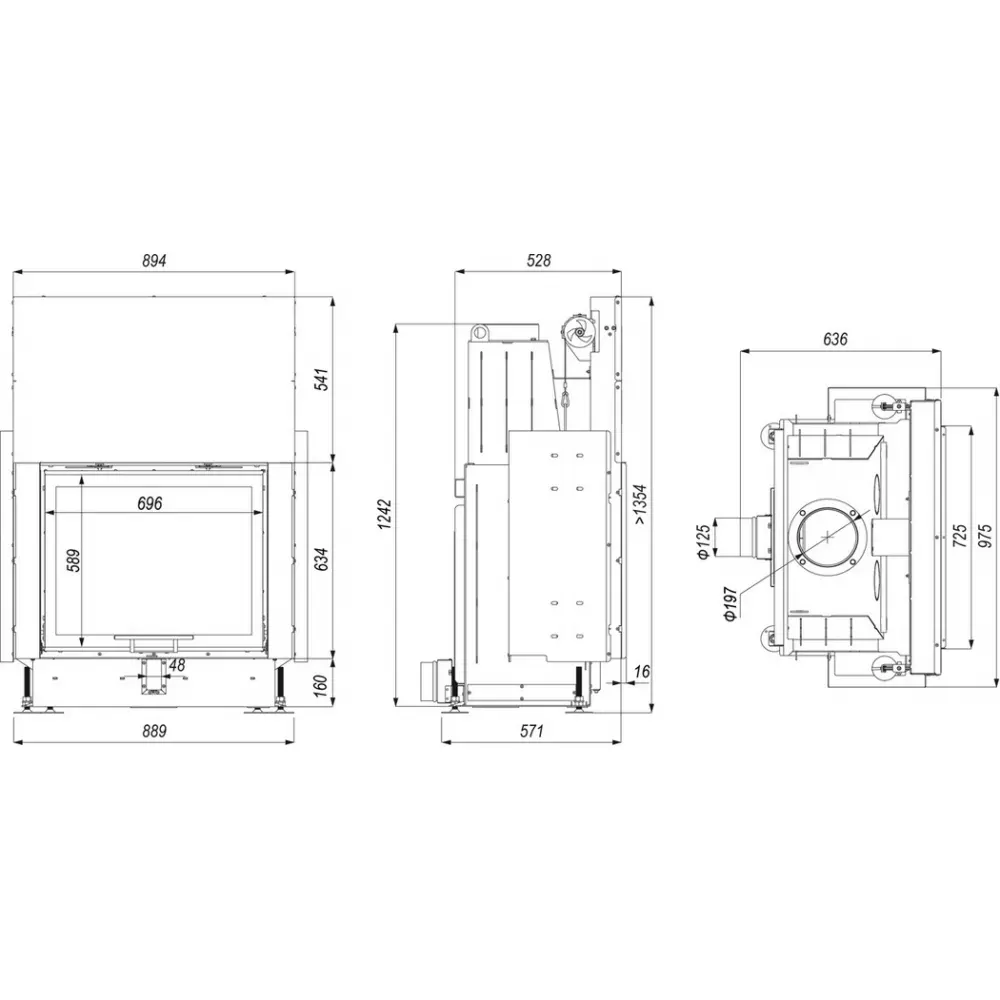 Каминная топка DEFRO HOME PORTAL ME G