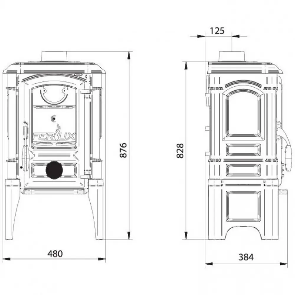 Чугунная печь FERGUSS ZEUS
