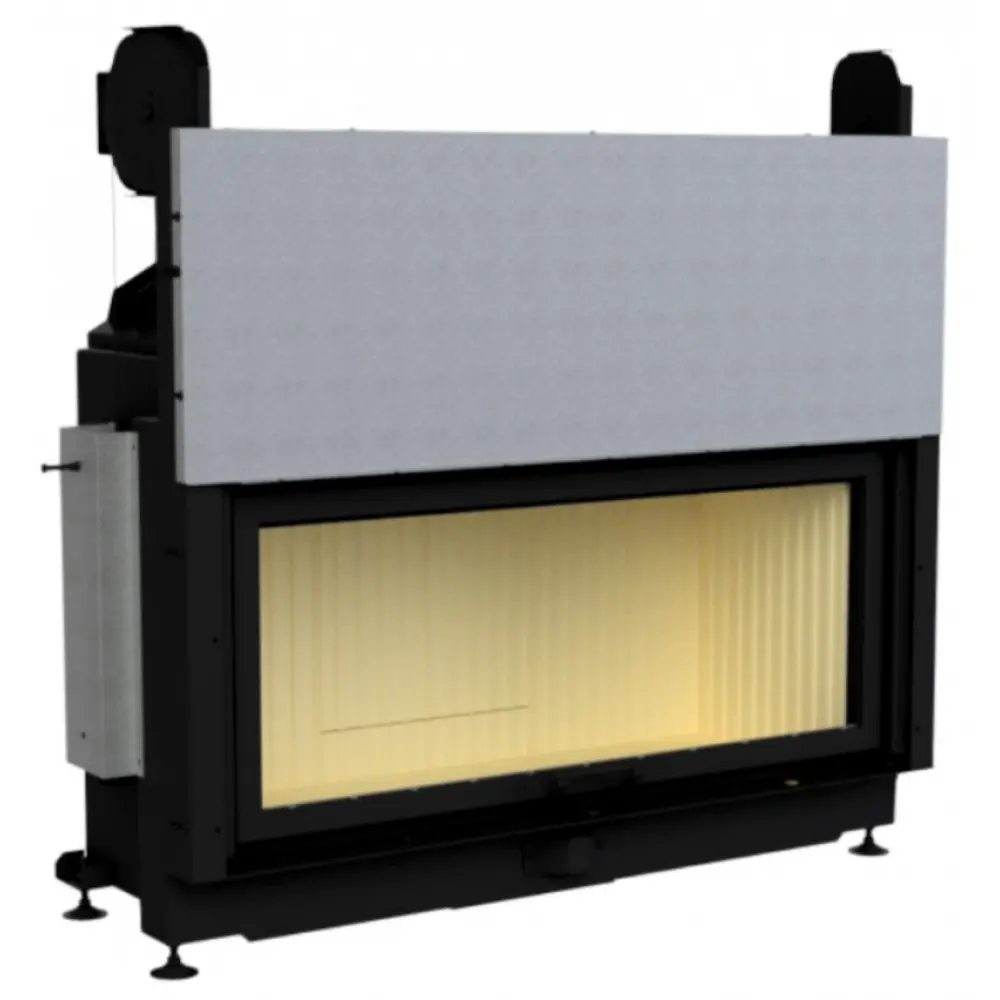 Камінна топка широкоформатна Gavryliv&Sons 120x54 ребристий шамот