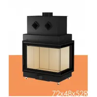 Угловая каминная топка Gavryliv&Sons 72x48x52 R