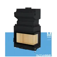 Кутова камінна топка з водяним контуром Gavryliv & Sons 74x37x44 WM P