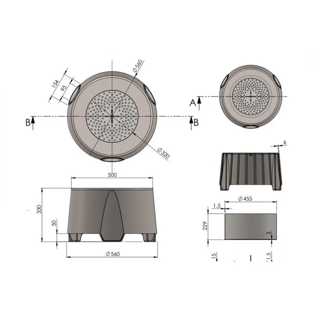 Садовая костровая чаша барбекю Infire FIREFLY