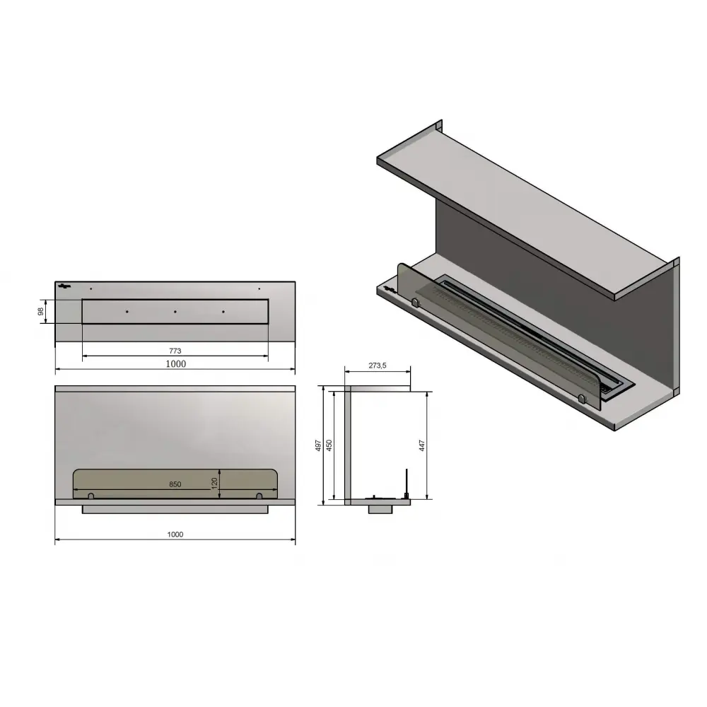 Біокамін INFIRE INSIDE C1000 V2