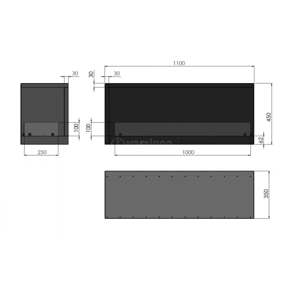 Біокамін INFIRE INSIDE P 1100 VERS 2