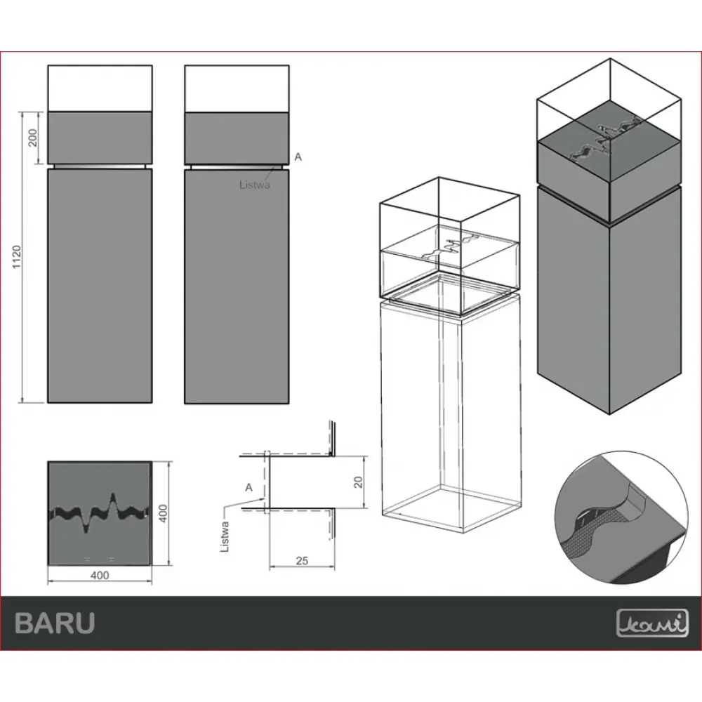 Біокамін KAMI BARU