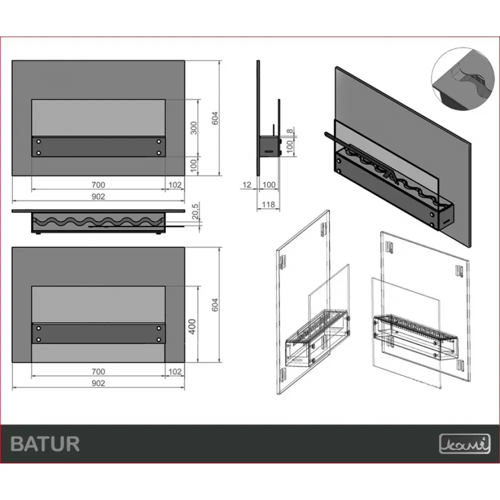 Биокамин KAMI BATUR