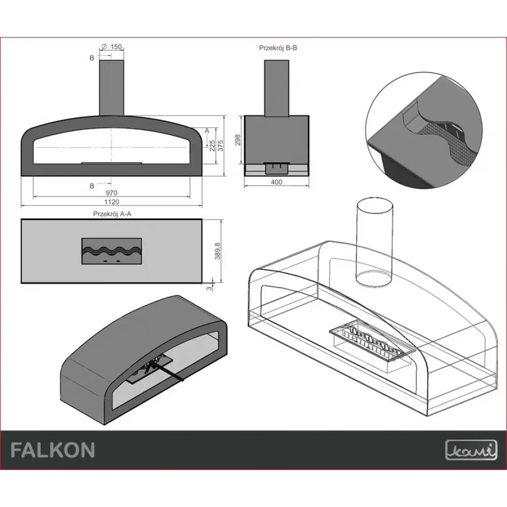 Біокамін KAMI FALCON
