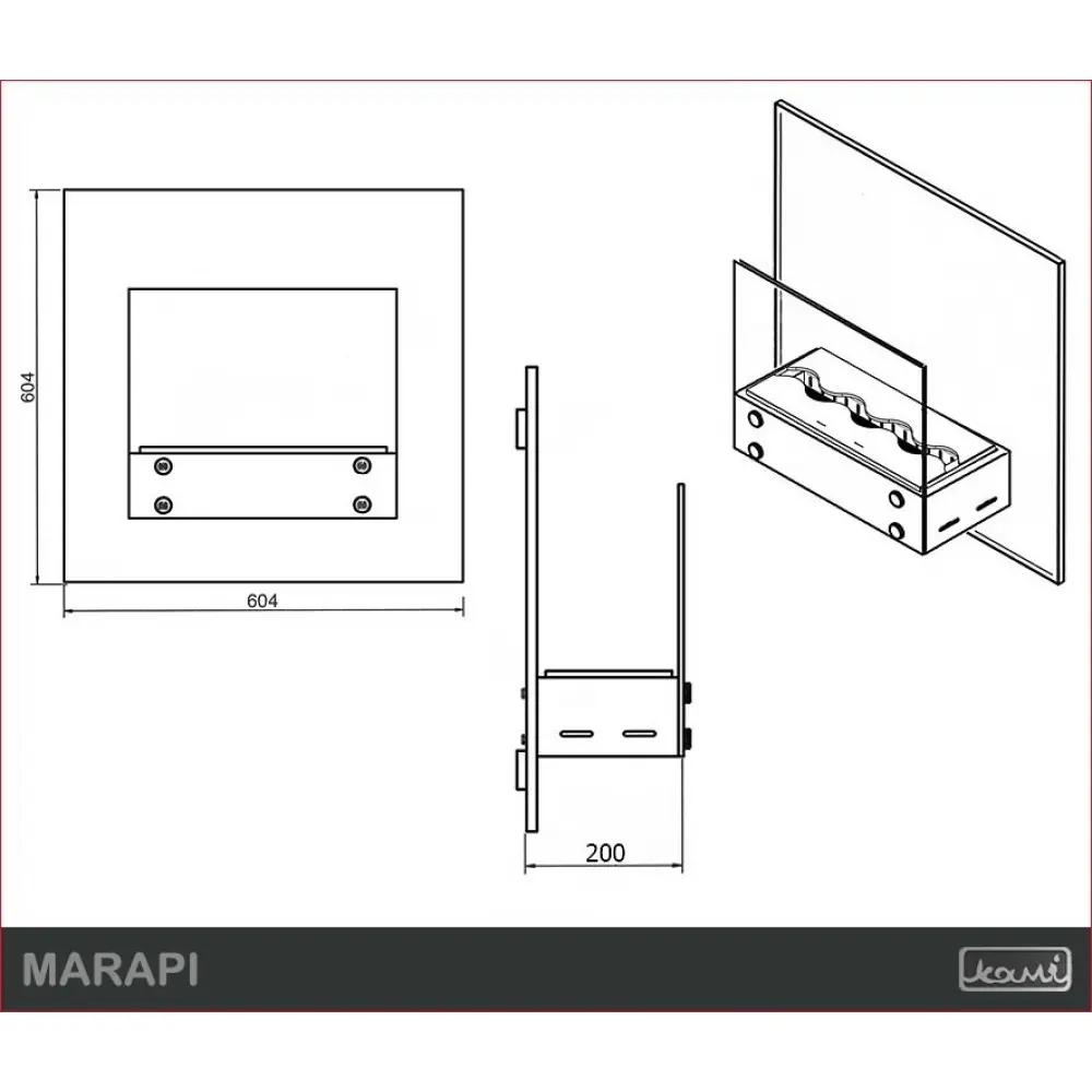 Біокамін KAMI MARAPI CERAMIC