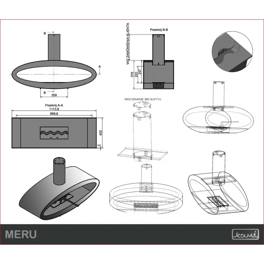 Біокамін KAMI MERU TUBE