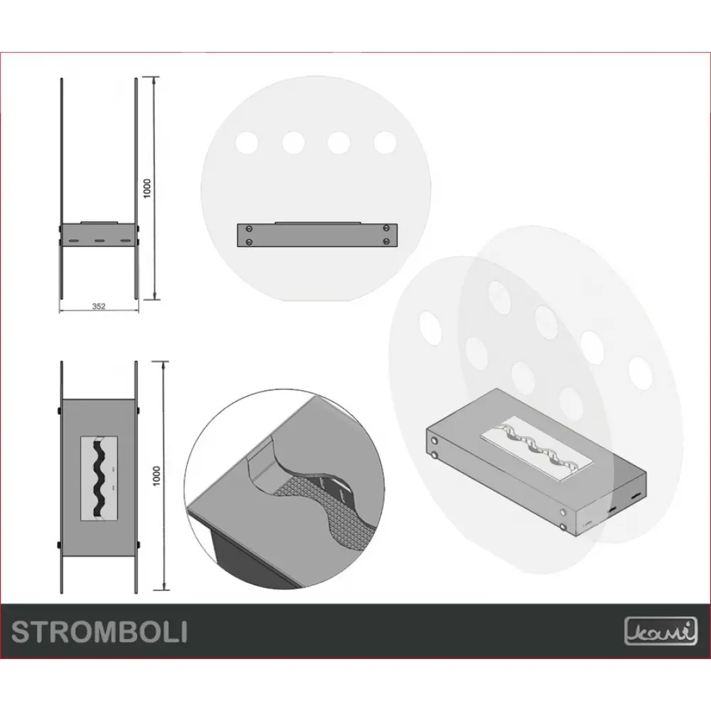 Біокамін KAMI STROMBOLI 100