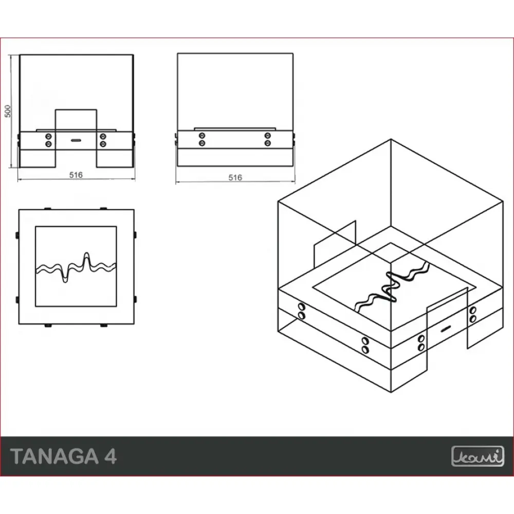 Биокамин KAMI TANAGA 4