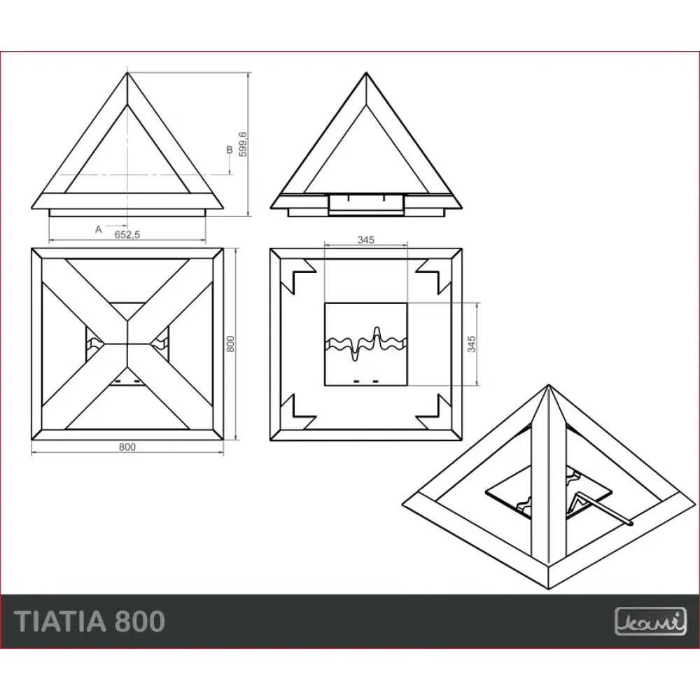 Біокамін KAMI TIATIA 800