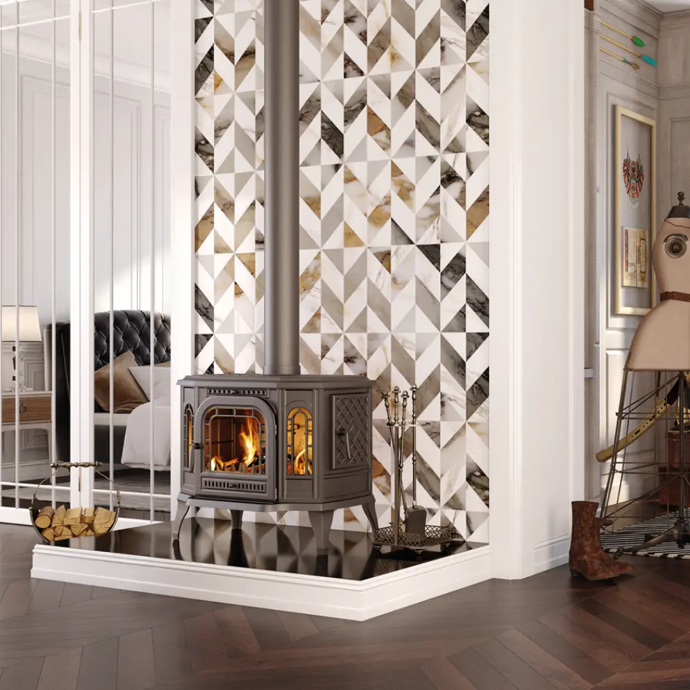 Чавунна камінна піч KAWMET P7 PB (10.5 kW) ECO