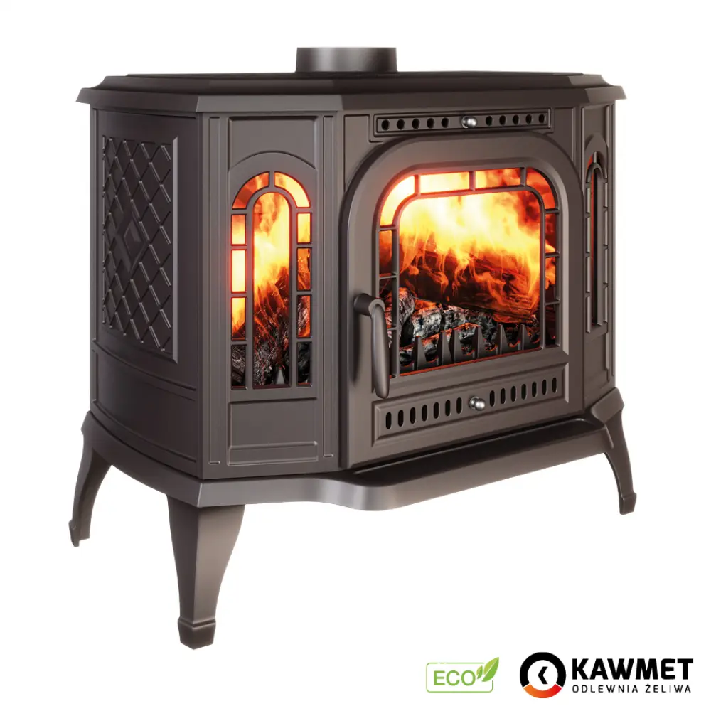 Чавунна камінна піч KAWMET P7 PB (10.5 kW) ECO
