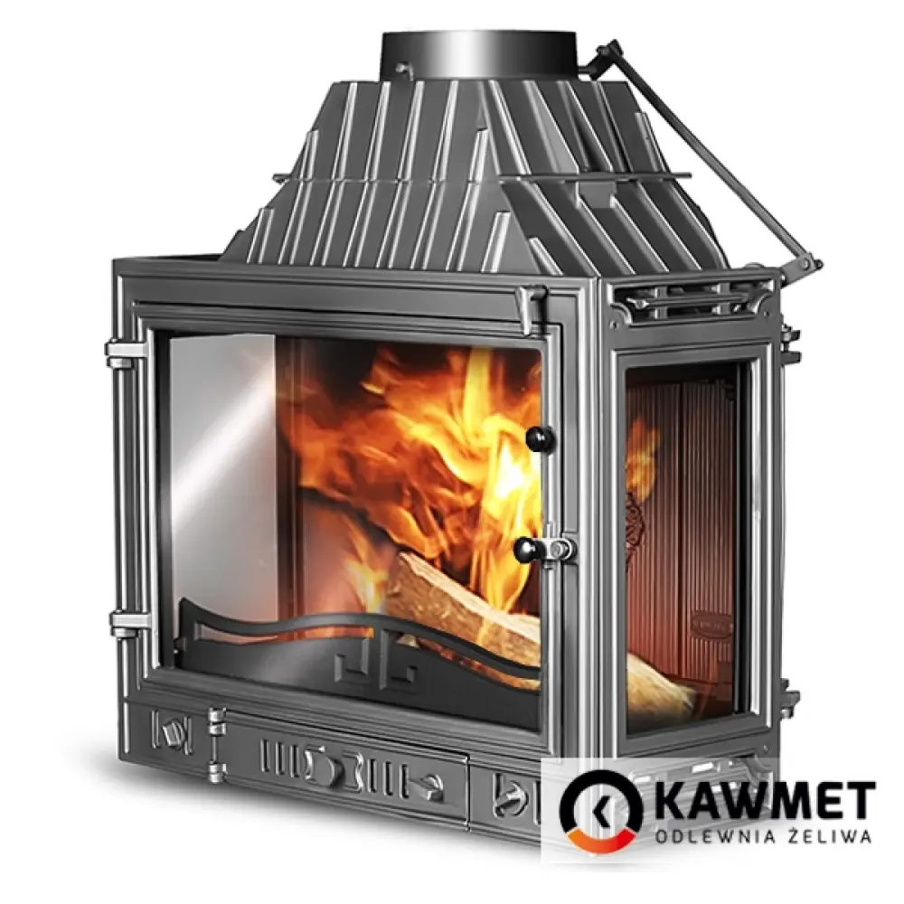 Каминная топка Kawmet W3 трехсторонняя (16,7 kW) чугунная