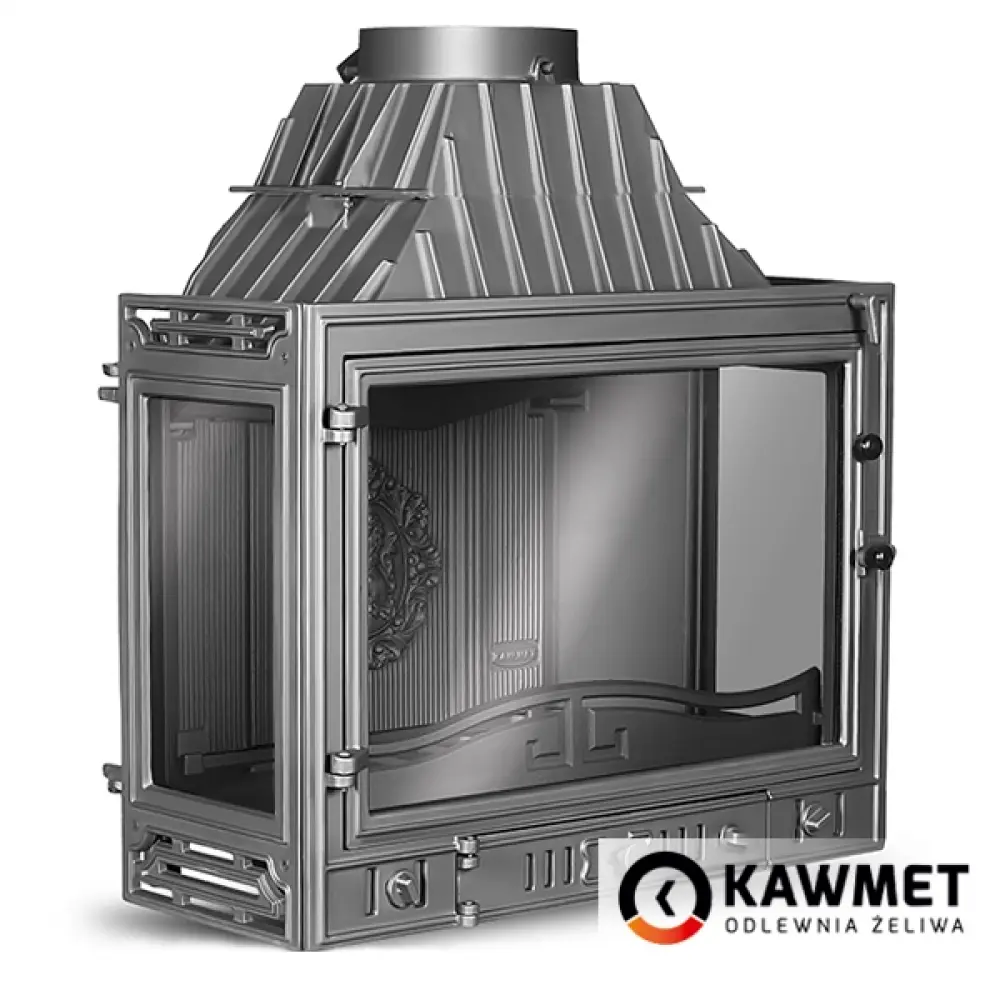 Каминная топка Kawmet W3 трехсторонняя (16,7 kW) чугунная