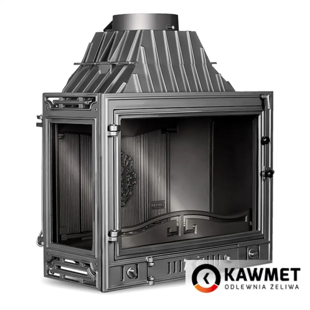 Камінна топка Kawmet W3 з лівим боковим склом (16.7 kW) чавунна