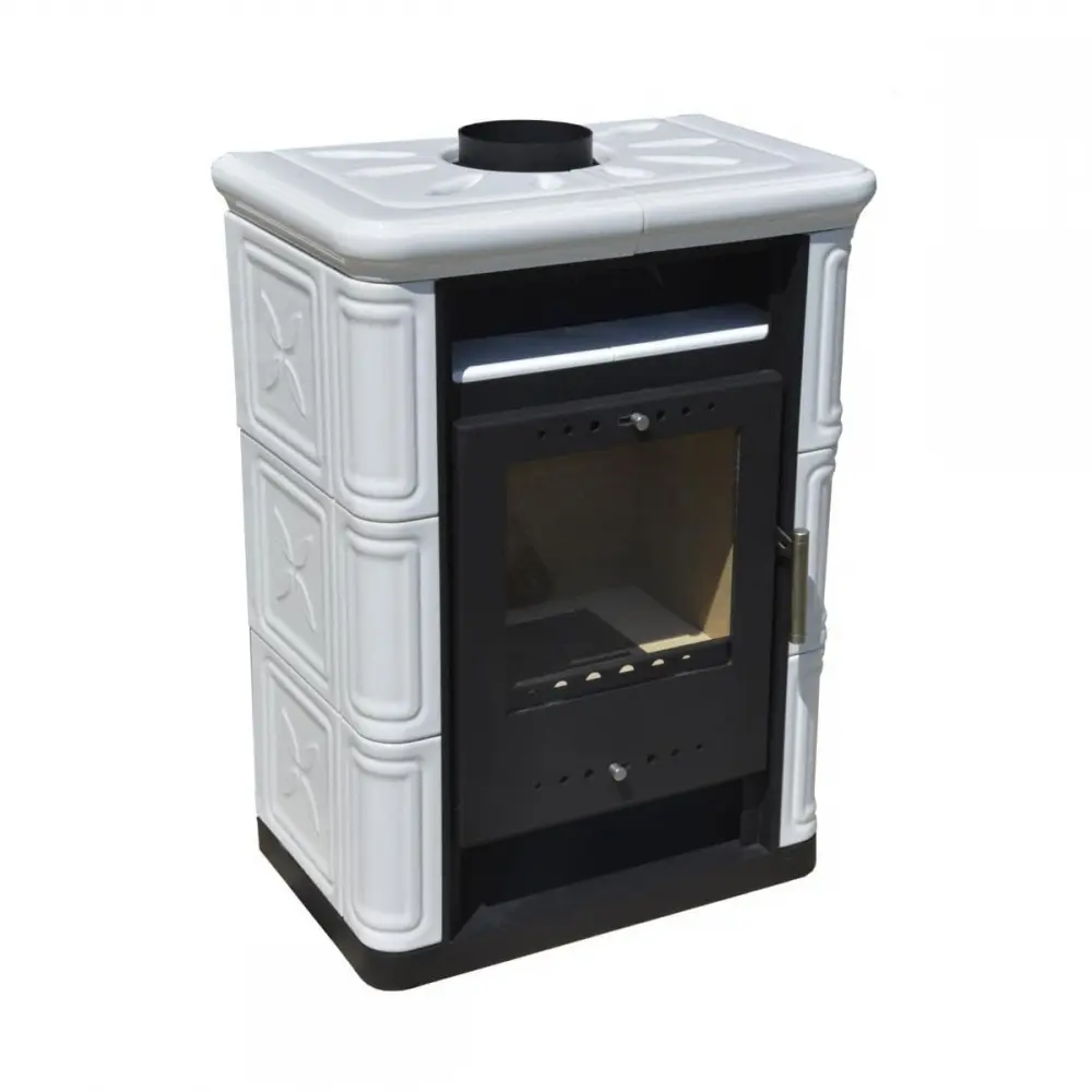 Изразцовая каминная печь NORDFLAM ARTA WHITE