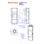 Каминная печь Romotop EVORA H 10 керамика под аккумуляцию