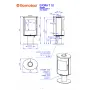 Камінна піч Romotop EVORA T 10 кераміка обертання 360