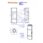 Каминная печь Romotop LAREDO H 10 керамика под аккумуляцию