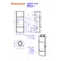 Каминная печь Romotop LAREDO H 20 камень под аккумуляцию