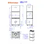 ROMOTOP LERA C G 62 - дизайнерский камин в облицовке Thermaline