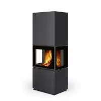 Дизайнерский камин стальной LERA C GH 30 Romotop
