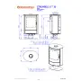 Поворотна камінна піч на ніжці Romotop STROMBOLI G T 30 - сталева