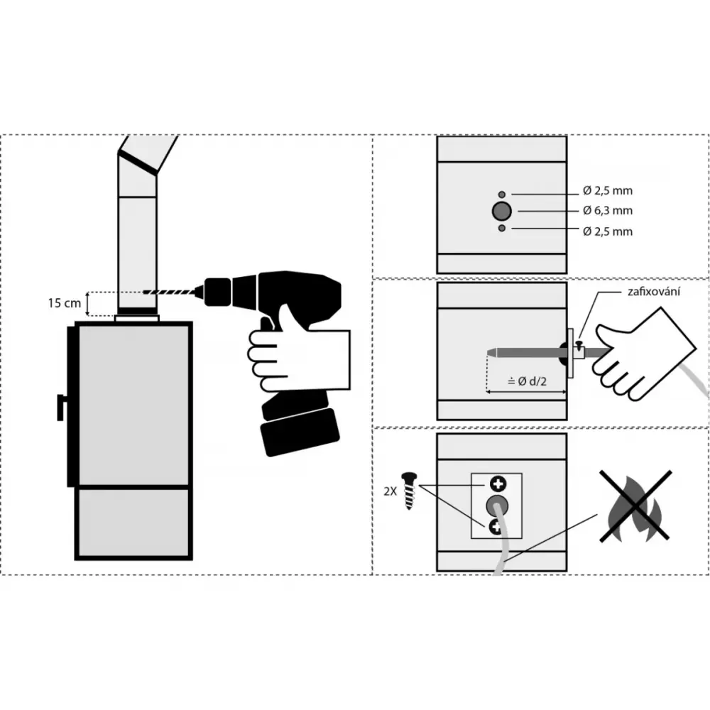 ECO 10+ - автоматика управления горением для печей (D=100 мм)