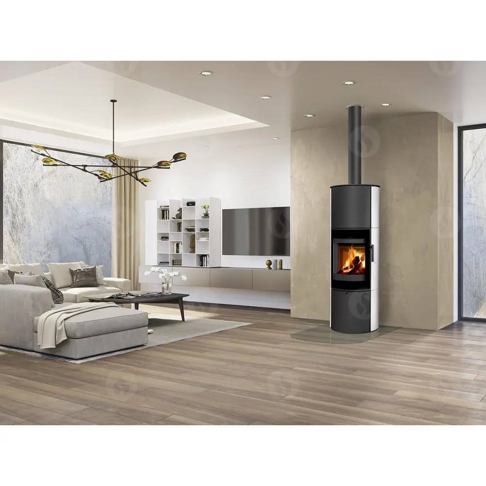 Піч камін під акумуляцію в кераміці Romotop LUGANO 01 AKUM