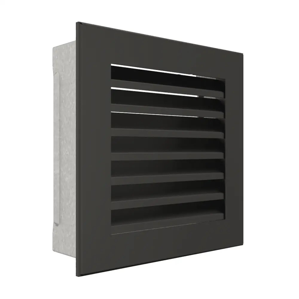 Вентиляционная решетка для камина SAVEN Hide 17x17 черная